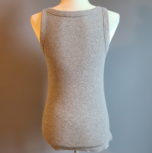 Ninewest Highneck Ribbed Tank - Picture 2 of 2